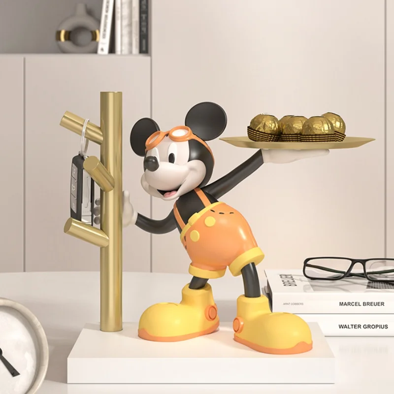 Cartoon Mickey Mouse Storage Tray Creative Mickeys Statue Keys