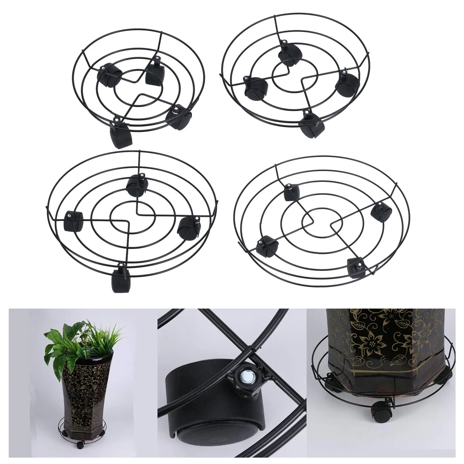Plant Trolley on Wheels Heavy Duty Plant Stand with Wheels for Large Potted Trees Large Pots Plant Pot Indoor Large Vases