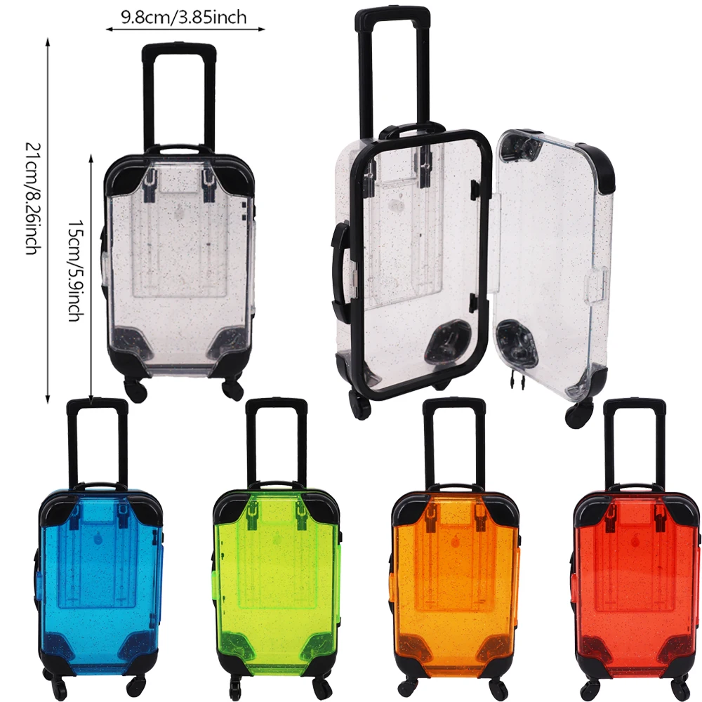 DollTrunkSuitcaseForBarbieClothesAccessories18InchAmerican