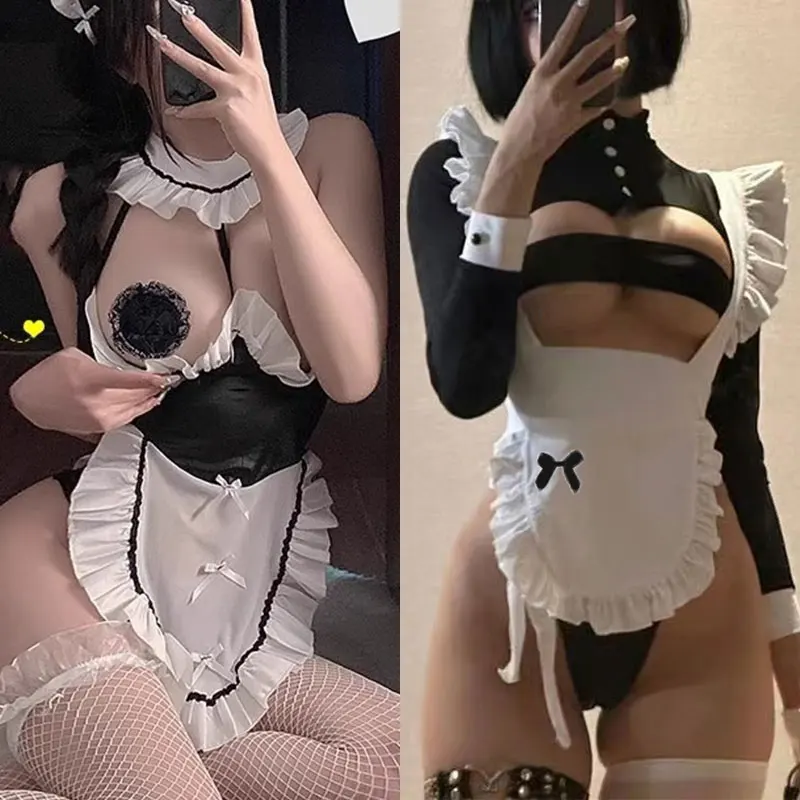 Cosplay Costumes Sex Women Dresses New Maid Outfit Erotic Suit Night Babydoll Anime Accessories Lolita Set Curve Lingerie