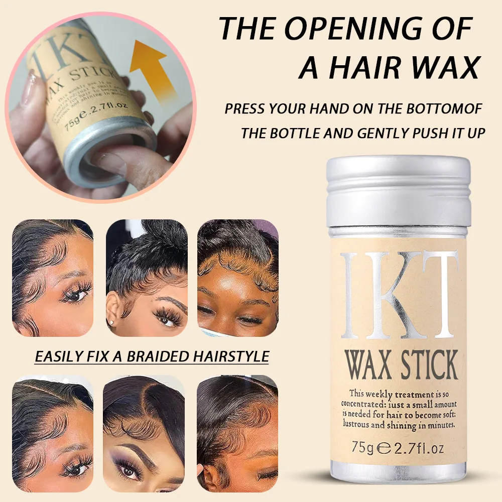 Hair Wax for Flyaway Hair Non-greasy Wax Non-greasy Fast Drying Stick for Smooth Styling Quick Wigs para el cabello