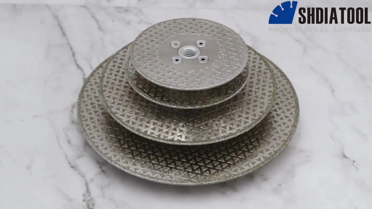 Disco Diamantato SHDIATOOL 115 Mm – Taglio E Smerigliatura 2 In 1 Per Piastrelle, Porcellana, Granito E Marmo, 2 Pezzi