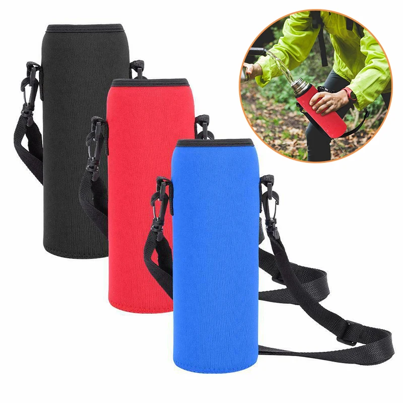 Adjustable Water Bottle Carrier Insulated Neoprene Holder Bag Case Pouch Cover 