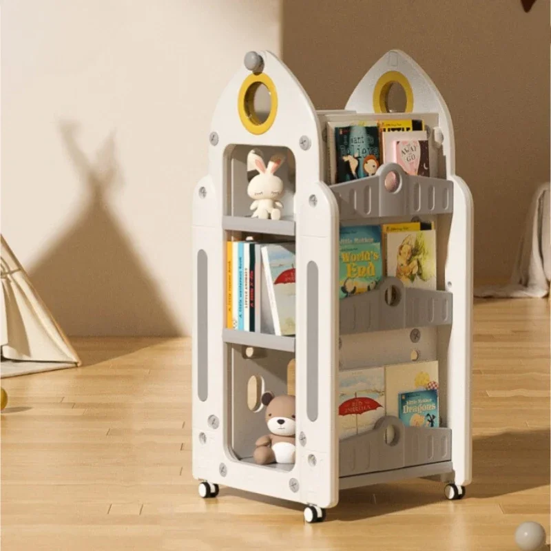 Children Bookshelf Children's Book Toy Organizer Bookshelf Bookcase Child Storage Shelves Boekenkasten Voor Kids Kids Furniture
