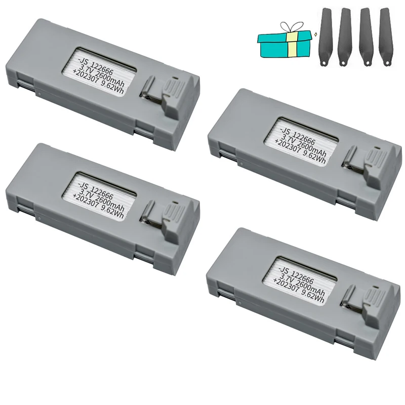 ตัวเลือกสินค้า แบตเตอรี่โดรน 3.7V 2600mAh สำหรับ E88 E88PRO E99 P1 P5PRO และอื่นๆ