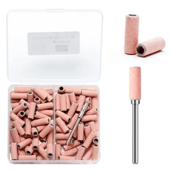 80-Piece Mini Zebra Nail Sanding Bands Set (Pink G240 80pcs)