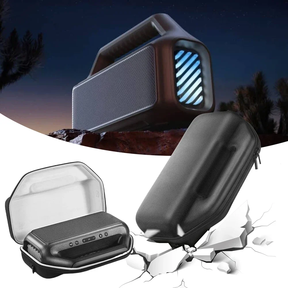 EVA Hard Carrying Case Waterproof Speaker Bag Shockproof Portable Storage Bag Travel Case for Anker Soundcore Boom 2 Speaker