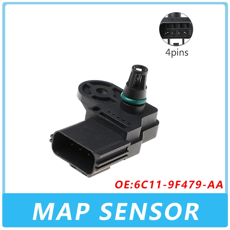Датчик давления впускного коллектора MAP 6C11-9F479-AA для CITROEN JUMPER FIAT DUCATO FORD TRANSIT MK7 PEUGEOT