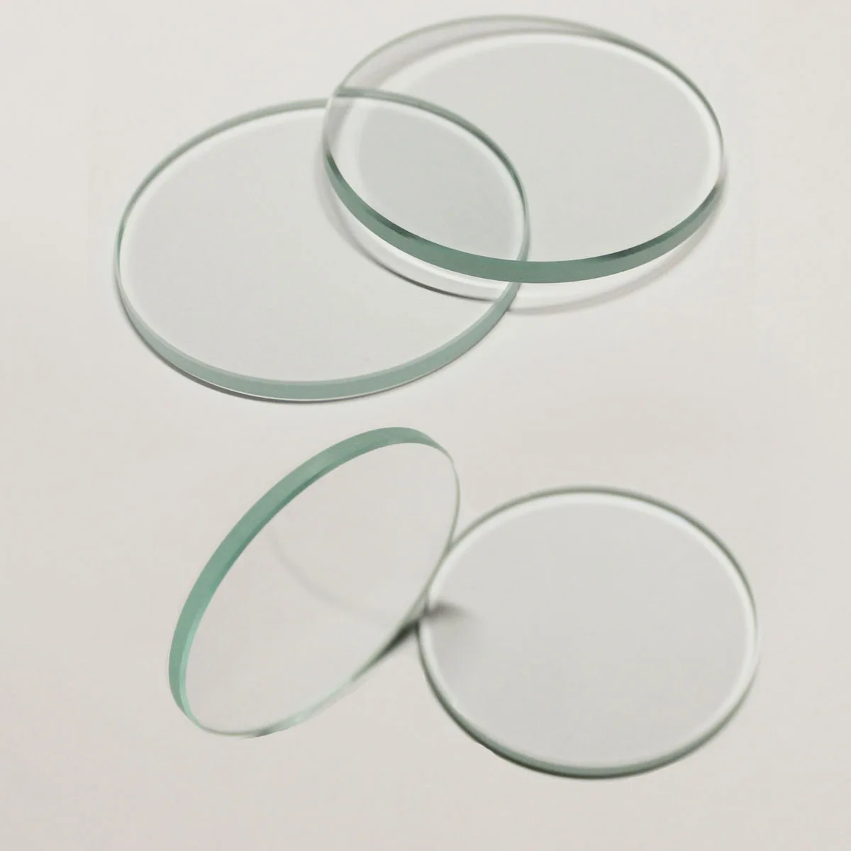 미네랄 시계 유리, 투명 평면 크리스탈 확대경, 시계 수리 부품, 두께 3.0mm, 직경 25mm-40mm, 2 개