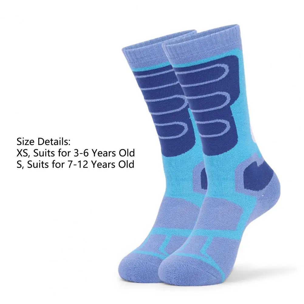 1 Pair Children Thermal Socks High Elastic Non-Slip for Skiing Winter ski socks