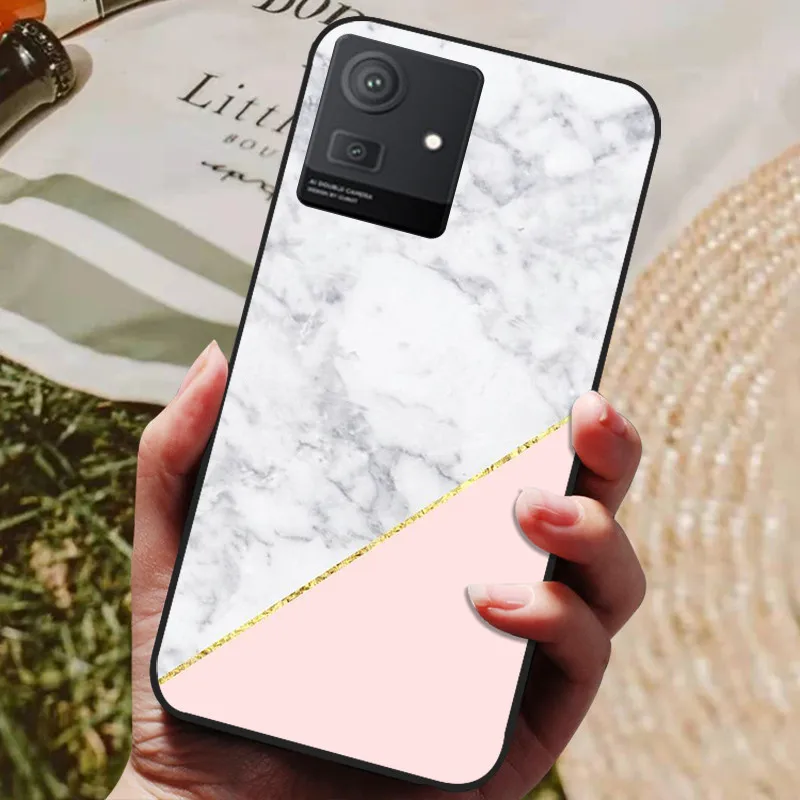 Stylish Cool Painted Black Silicone TPU Soft Phone Shell - Protective Case Cover