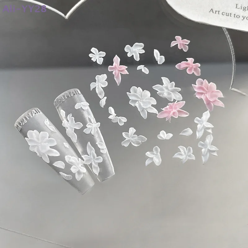 【YY28】3D 꽃 네일 실리콘 몰드 네일 꽃잎 네일 아트 조각 템플릿 DIY 매니큐어 디자인 도구
