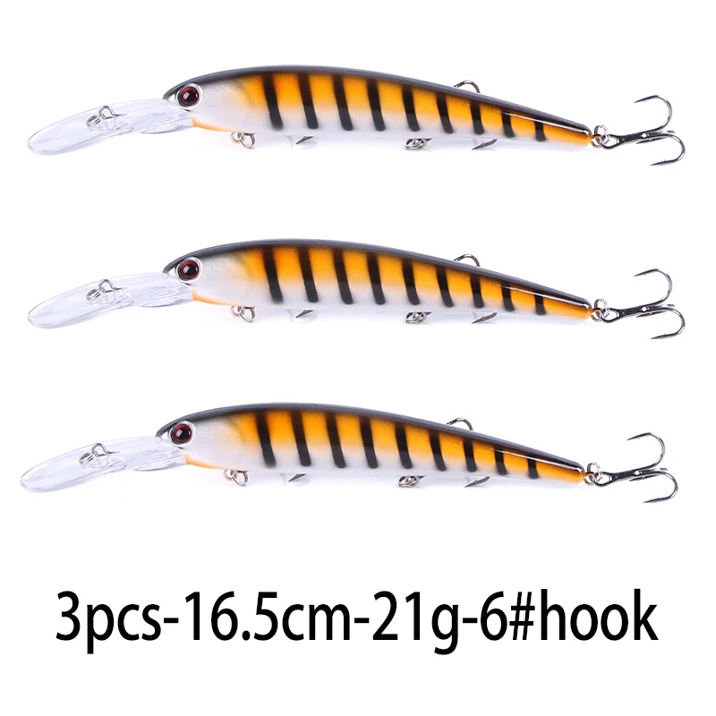 Esca Artificiale Minnow Wobbler 70 Mm, 8,1 G, Colori Brillanti, Per Luccio E Pesce Persico, Hengjia