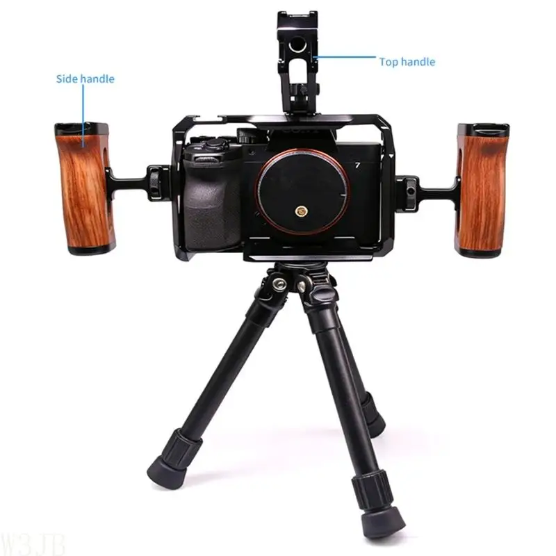 W3JB Kamerakäfig für A7M4 A7M5 A7R5 Aluminium Vollkäfig Schnellwechselplatte DSLR-Kamera – Detail 10