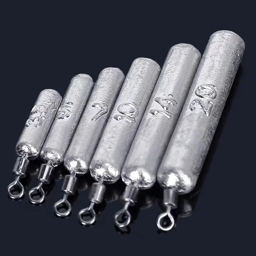 Fishing Tools Fishing Weight 15PCS/Lot Sinker Mold 3.5g 5g 7g 10g 14g 20g Tube Bullet Plumb Pendant Metal Jig Sast Sea Tackle Kit Pesca Tool
