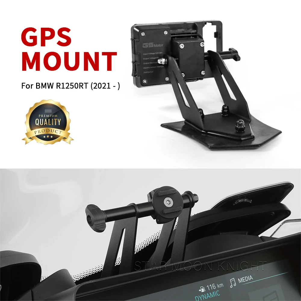 For BMW R 1250 RT R1250RT 2021 2022 2023- Motorcycle Navigation Bracket GPS Mount Device Carrier SMART PHONE Adapt Holder