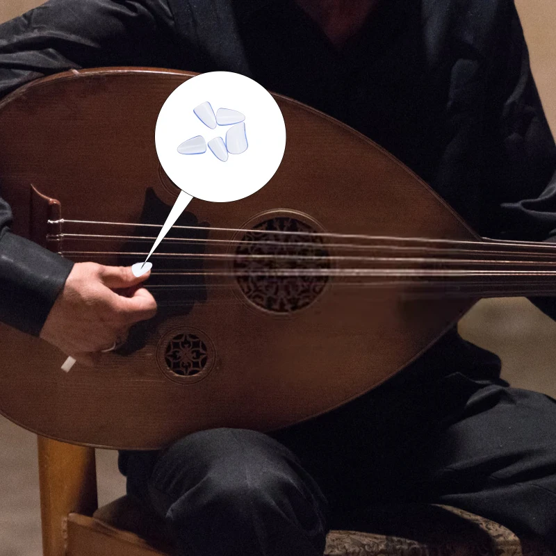 Description Picture 6 of itemGuzheng Thumb Pick Guzheng Nail Plastic Pipa Fake Nails Nails Nails Nail Cover Banjo Ukulele Tape Guzheng Guitar Lute Finger