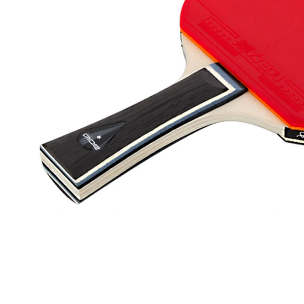 1x Table Tennis Racket Professional Ping Pong Racket Set 7 Ply Wood + Rubber Blade Bat Paddle Bag Long Handle table tennis racket table tennis rubber table tennis blade