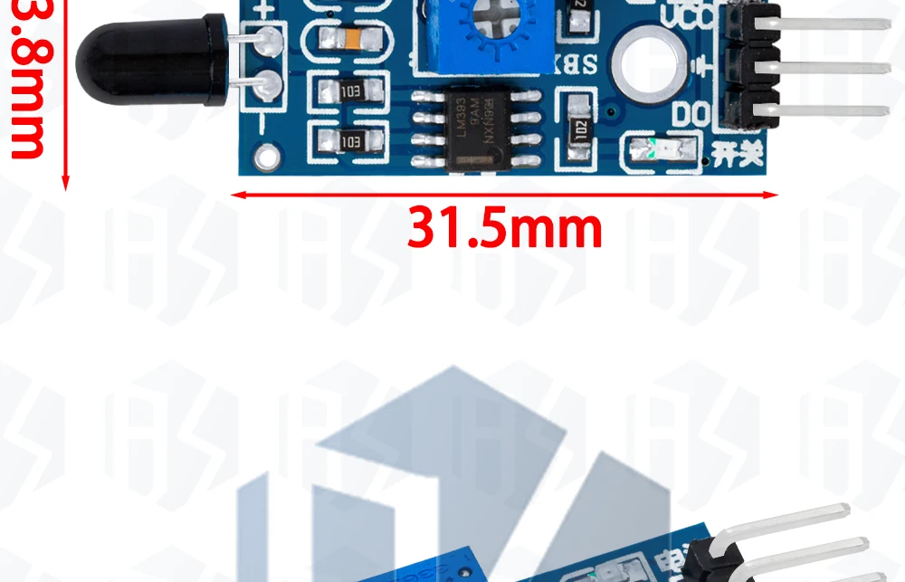 1 ~ 10PCS EGBO IR Infrarot 3 Draht Flamme Erkennung Sensor Modul IR Flamme Sensor Modul Detektor Smartsense für Arduino – Detail 27