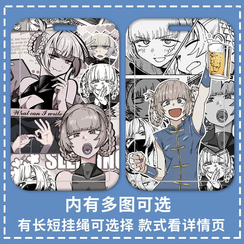 Yofukashi No Uta Bus Subway Card Protective Cover Nanakusa Nazuna Yamori Kou CALL OF THE NIGHT Anime Key Holder Cute Accesorios