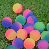 10Pcs 25MM Children's Education Outdoor Sports Hand-eye Coordination Bouncy Ball Two-color Frosted Toy Balls Air Bounce Fun Toys 1