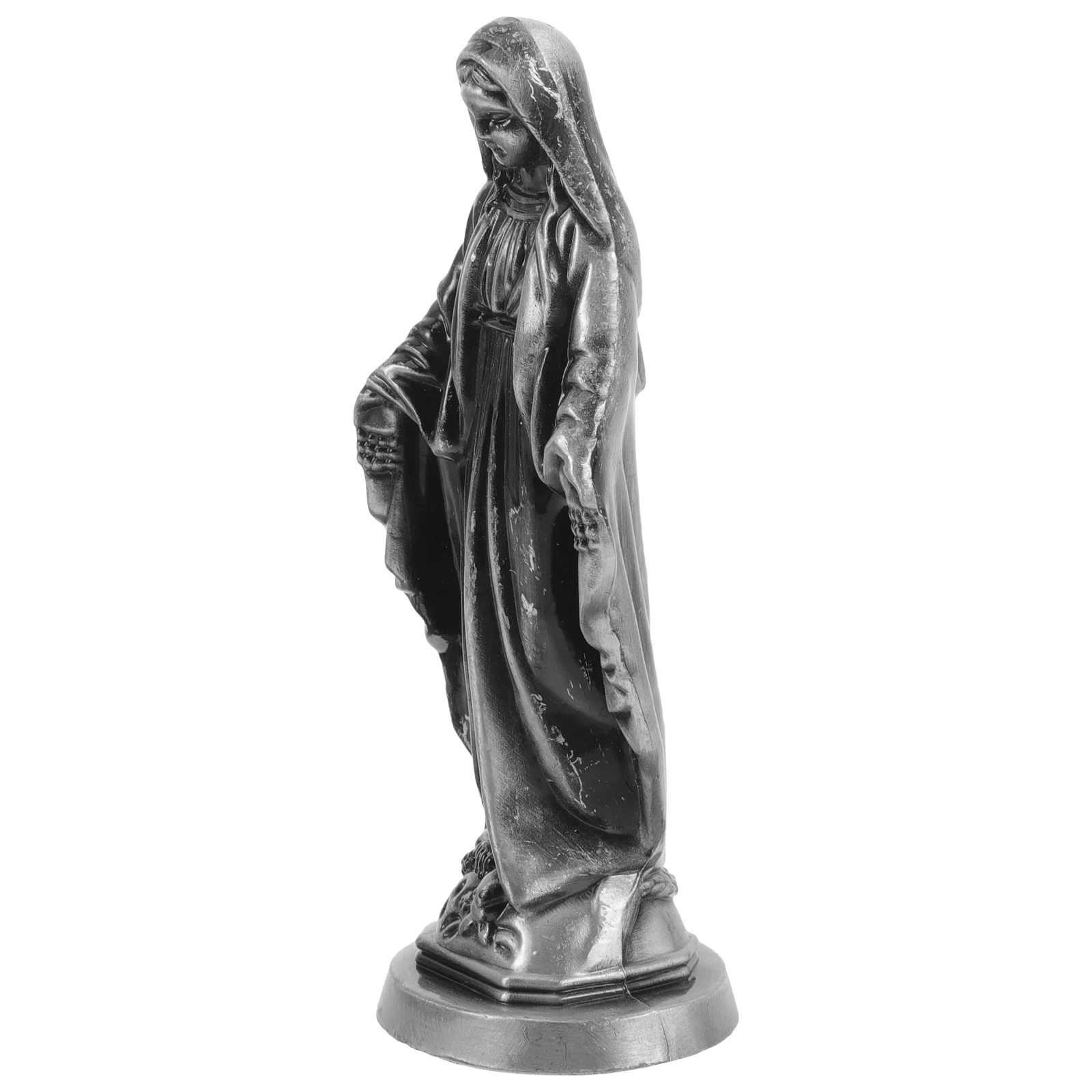 

Virgin Mary Statue Mother Madonna Figurine Resin Virgin Mary Figure Religious Sculpture Decoration Catholic Gift Garden