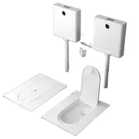 *Y Household Toilet Water Tank Set Bathroom Small Apartment Shower Room Potty Chair With Cover Toilet 1