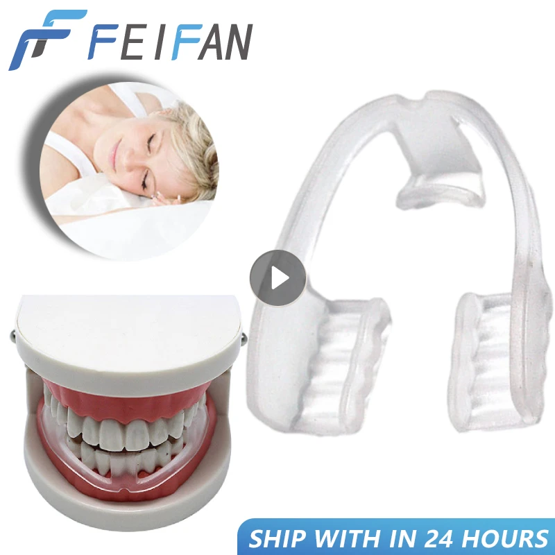 

1PC Silicone Night Mouth Guard For Teeth Clenching Grinding Dental Bite Sleep Aid Mouth Tray Sports Personal Health Care Sleep