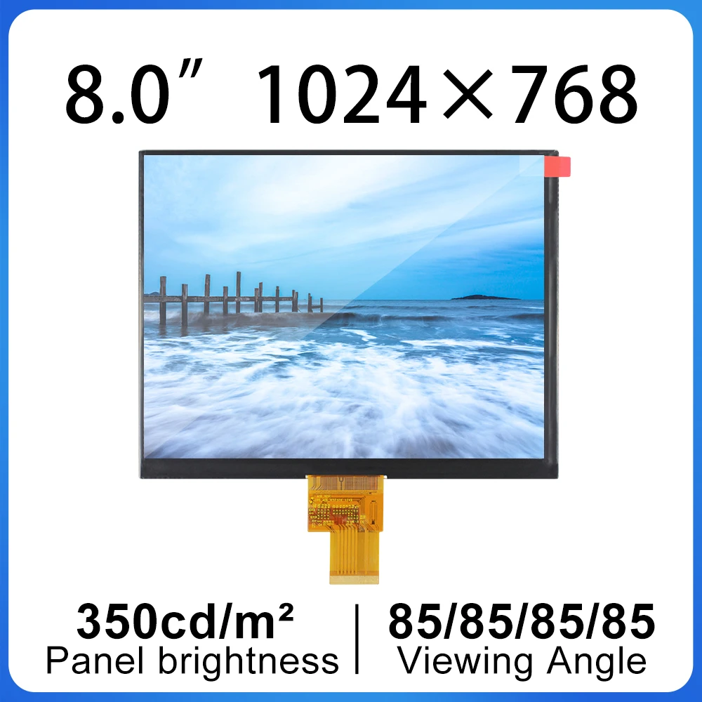 

8 inch lcd screen HJ080IA-01E 1024*768 IPS hd LCD Display LVDS 40 pins display panels