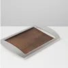 Modern Luxury Stainless Steel and Walnut Decorative Tray for Sample Room Living Room Home Decor 3