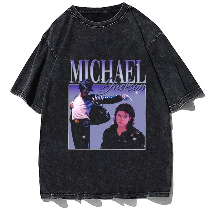 

Michael Jackson Graphic T-shirt Summer Men's O-Neck T Shirts Casual Short Sleeve Oversized Tees Tops Fashion Streetwear Clothing