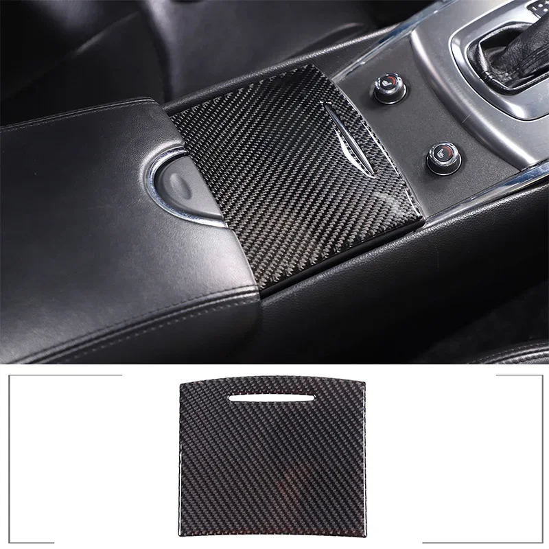 

For Infiniti G25 G35 G37 2007-2013 Soft Carbon Fiber Car Central Water Cup Cover Sticker Car Interior Protection Accessories