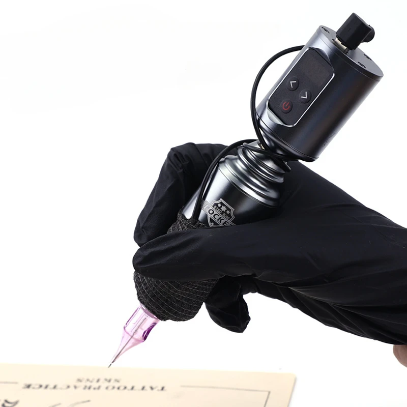 

Tattoo Machine Kit Wireless Tattoo Power Supply 1400mHa Rechargeable Mini Portable Tattoo Battery Charge Digital Display Tools