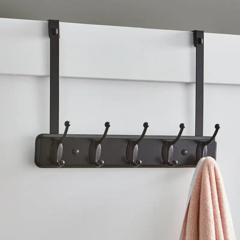 

Rail Hanging Organizer, Espresso Wood and Oil-Rubbed Bronze