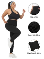 5 Pack Plus Size Super Soft Leggings for Women, High Waisted Tummy Control No See Through Workout Yoga Running Pants Leggings - Image 6