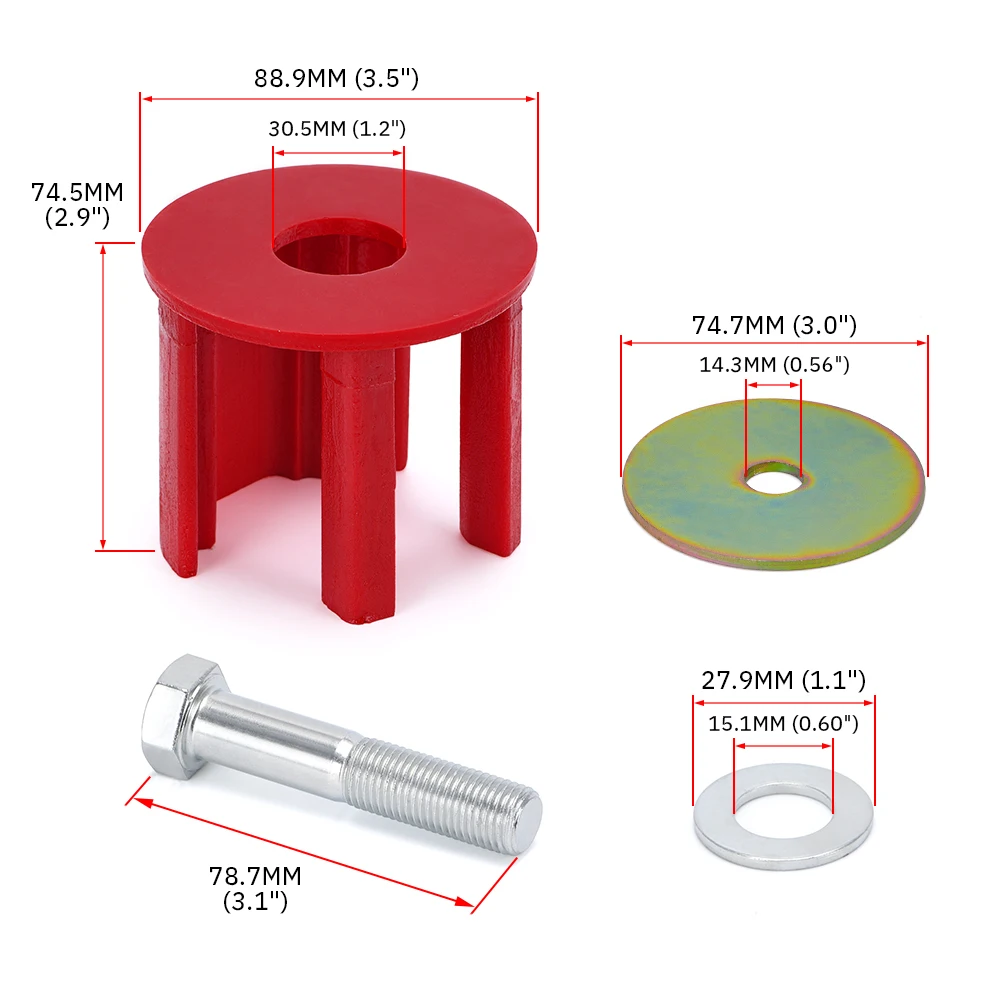Engine Torque Arm Insert Dog Bone Mount Kit for VW Golf GTI Rabbit Passat Tiguan EOS Audi A3 Q3 2.0TSI LZ EMI01
