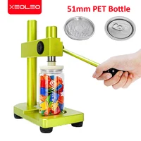XEOLEO Manual Can Sealing Machine Tea Can Capping Machine 250ml/330ml/400ml/500ml 51mm PET Bottle for Bubble Tea Cans Making 1
