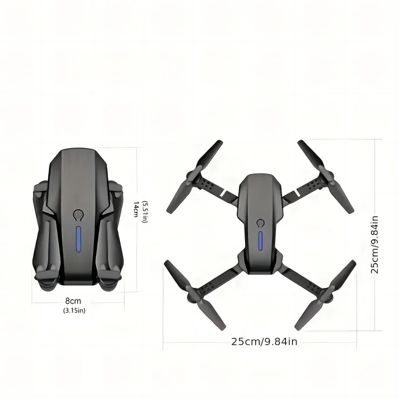 Equipped with Dual CamerasE88Uav,Mobile Application Control,Indoor Flying Toys,Halloween/Christmas/New Year Gift 3