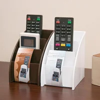 1PC Remote Control Storage Holder Desktop Case Box Organiser Mobile Phone Stand Home Decor 1