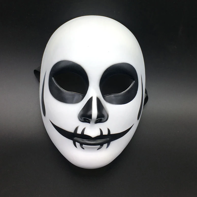 【Ja】Halloween Cosplay Maske für Erwachsene - Horrorfilm-Thema Anonyme Gesichtsmaske, Party-Kostüm-Requisite & Gruseliges Geschenk für Kinderpartys – Detail 5