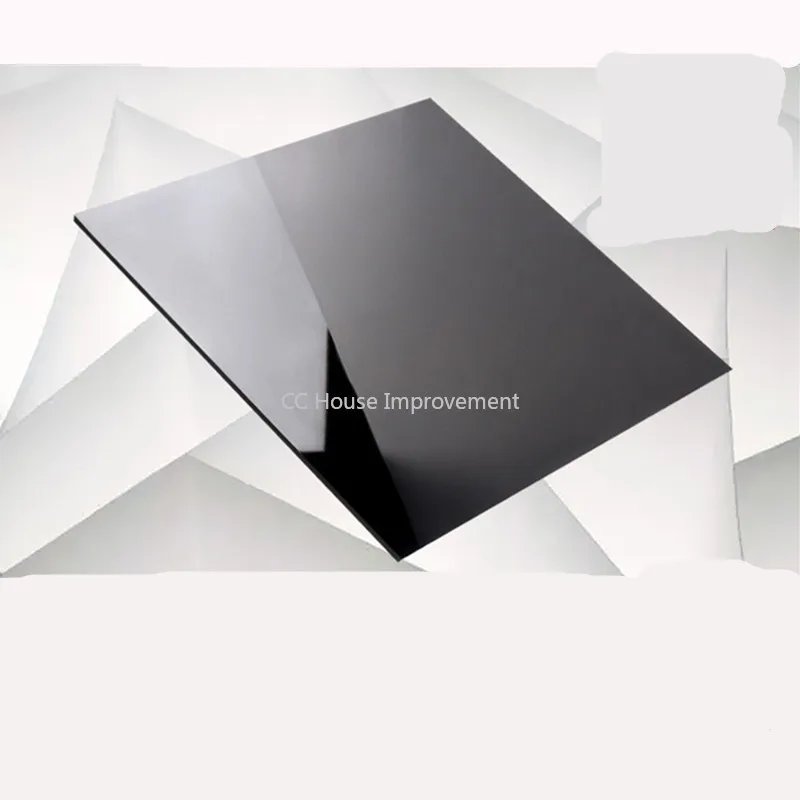 Acrylic Board Glossy Pure Black Plexiglass Plastic Sheet Organic Glass Polymethyl Methacrylate