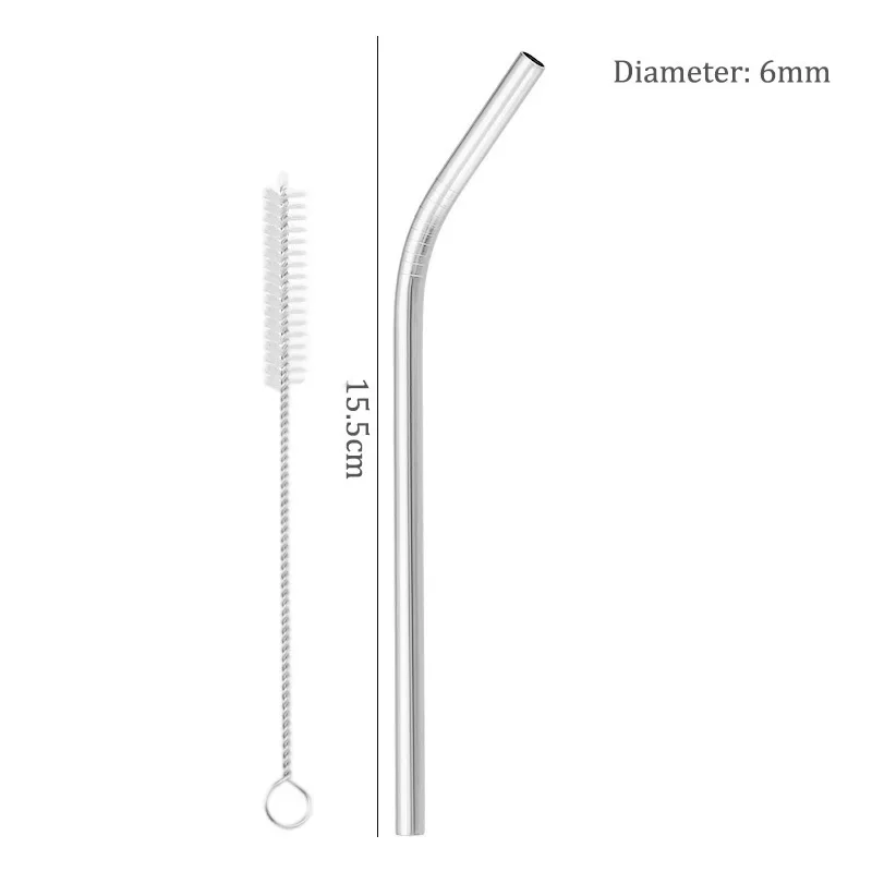 APOMOONS 20 Stück Edelstahl Strohhalme Kurz – Mit 2 Reinigungsbürsten, Für Kaffee & Cocktails, 12,5 & 12,7 Cm