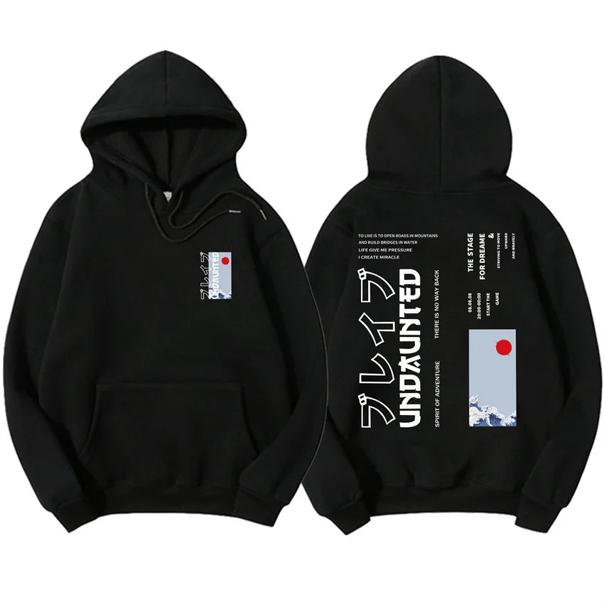 

Autumn Winter Man Hoodies y2K Clothing Japanese Harajuku Ukiyo-e Style Hoodie Hip Hop High Quality Men's Women's Pullover Hoody