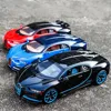 1:32 Bugatti Chiron Alloy Toy Cars Diecast Models Sound Light Toys Vehicles 3 Doors Opened Miniature Car for Kids Festival Gifts 1