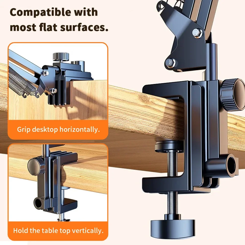 Tablet Holder for Bed 90cm Metal Arm 360&deg; Rotating Bed Tablet Mount Stand For iPad 4.5~11 Inch Phone Bracket