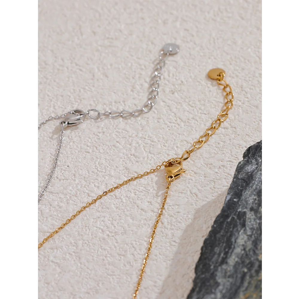 Yhpup Necklace 316L Stainless Steel Waterproof