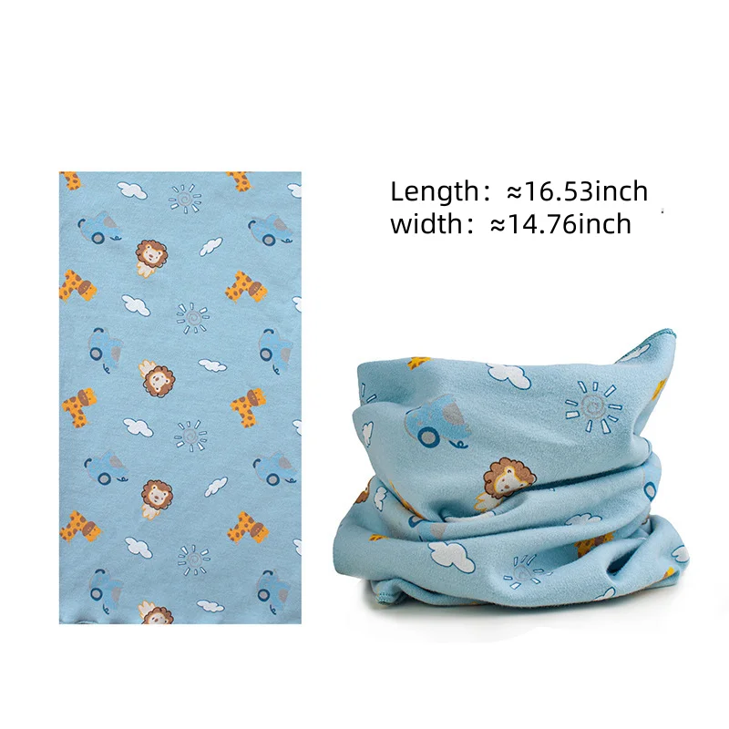 1 Piece New Cotton Kids Scarf Multipurpose O Neck Ring Scarf Solid Print Children Autumn Winter Warm Windproof Scarves For Boys