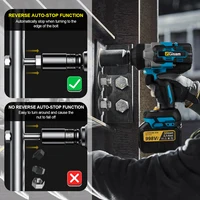 Gismis 2800N.M clé à chocs électrique sans brosse couple 1/2 pouces tournevis clé sans fil outil électrique pour Makita 18V batterie broche 3