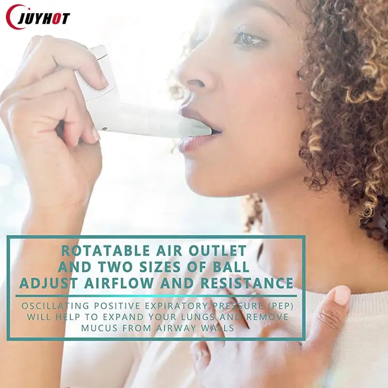 Mucus Removal Device Lung Expander Breathing Exercise Respiratory Muscle Trainer Phlegm Remover Clear Relife Drug-Free Therapy