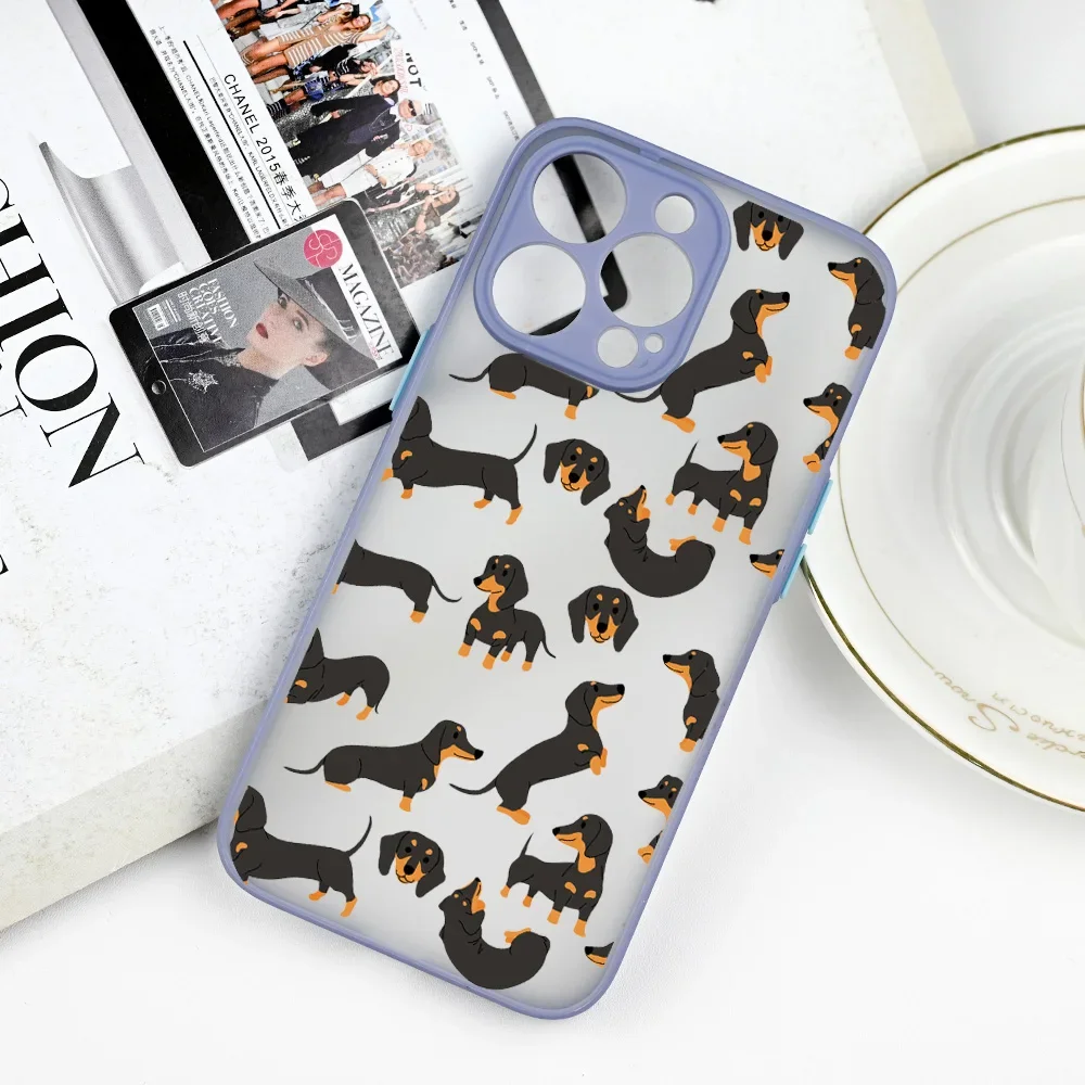 Cute Dachshund Bulldog Phone Case for iPhone 17 16 12 13 14 thumbnail 6